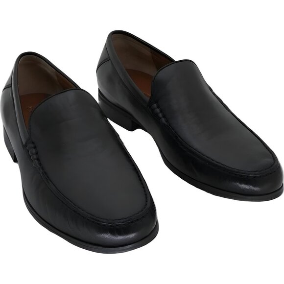 Johnston Murphy Hawkins Cresswell Venetian Glove Leather Black Mens US 10M - Picture 1 of 6